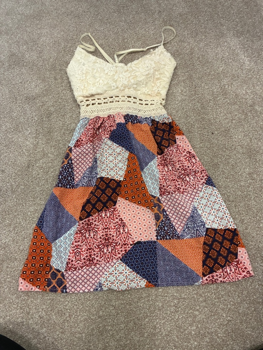 iris Cream Floral Lace Camisole